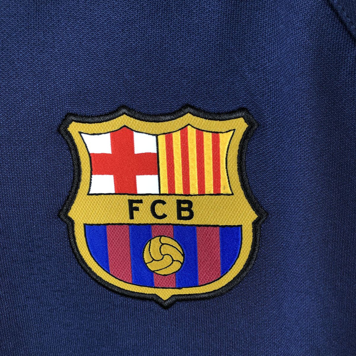 Nike LA LIGA FC BARCELONA Jersey Track Jacket Men's M polyester navy blue type Vintage Second Hand