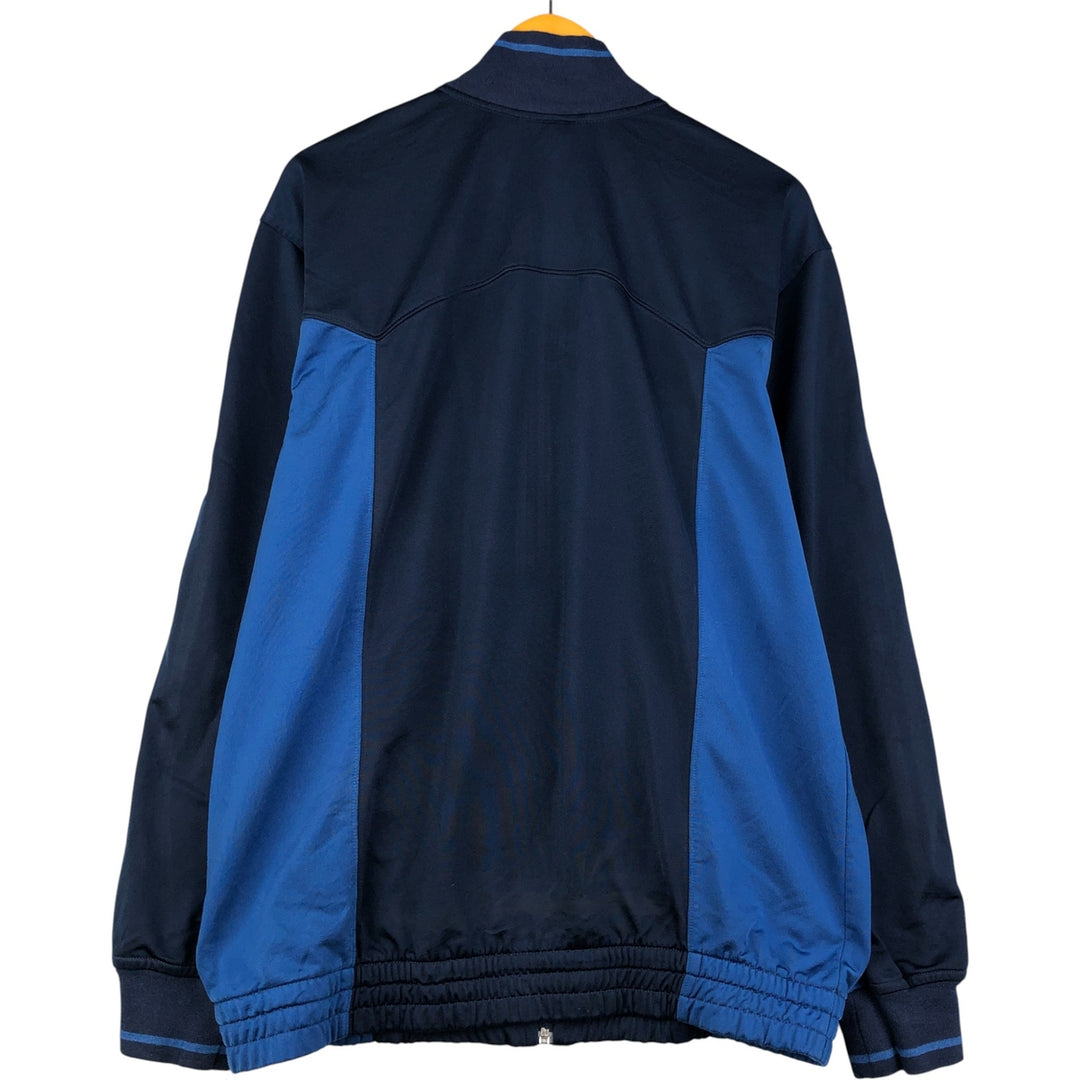 00'S adidas jersey track jacket, men's size M polyester navy blue type Vintage Second Hand