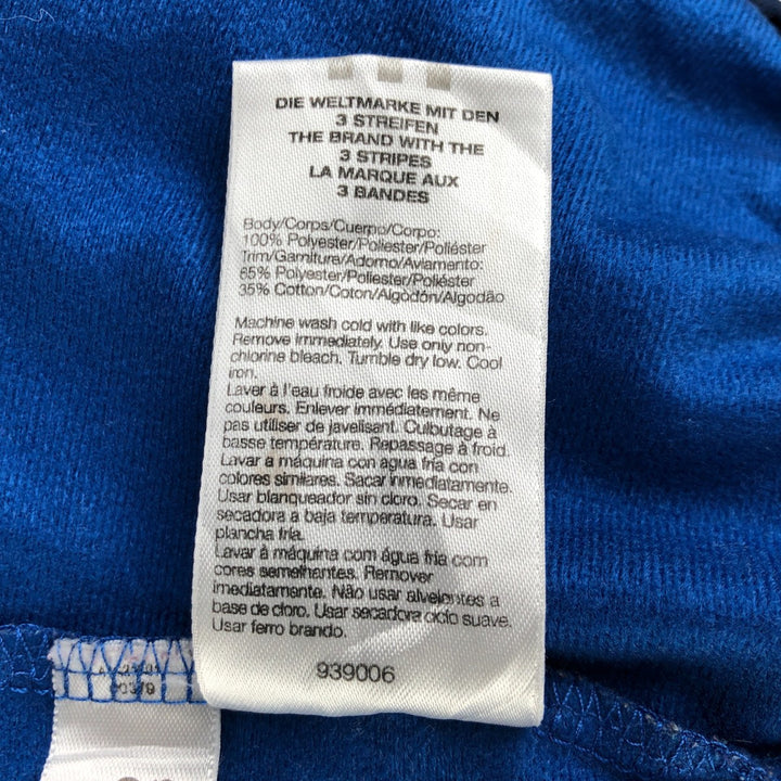 00'S adidas jersey track jacket, men's size M polyester navy blue type Vintage Second Hand