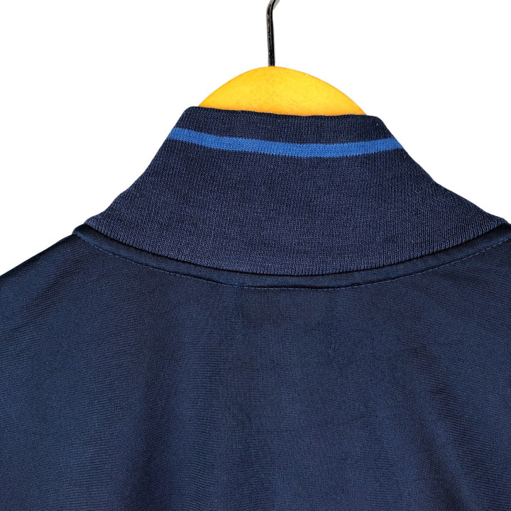 00'S adidas jersey track jacket, men's size M polyester navy blue type Vintage Second Hand