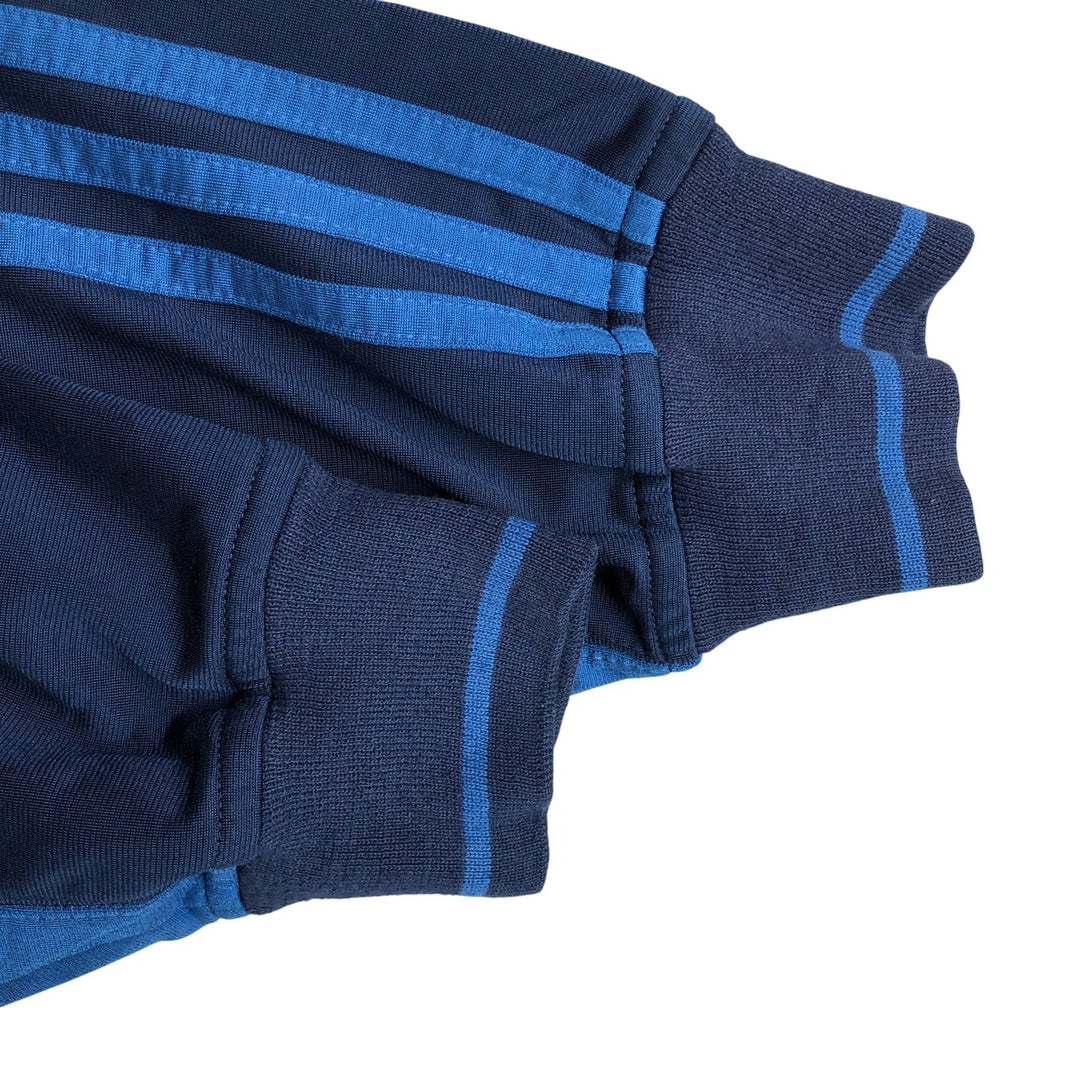 00'S adidas jersey track jacket, men's size M polyester navy blue type Vintage Second Hand