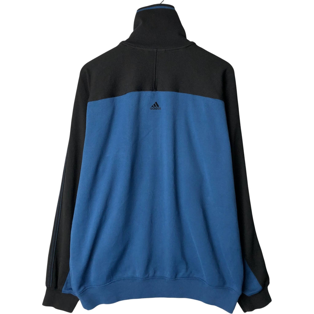 00'S adidas jersey track jacket, men's size L polyester black type Vintage Second Hand