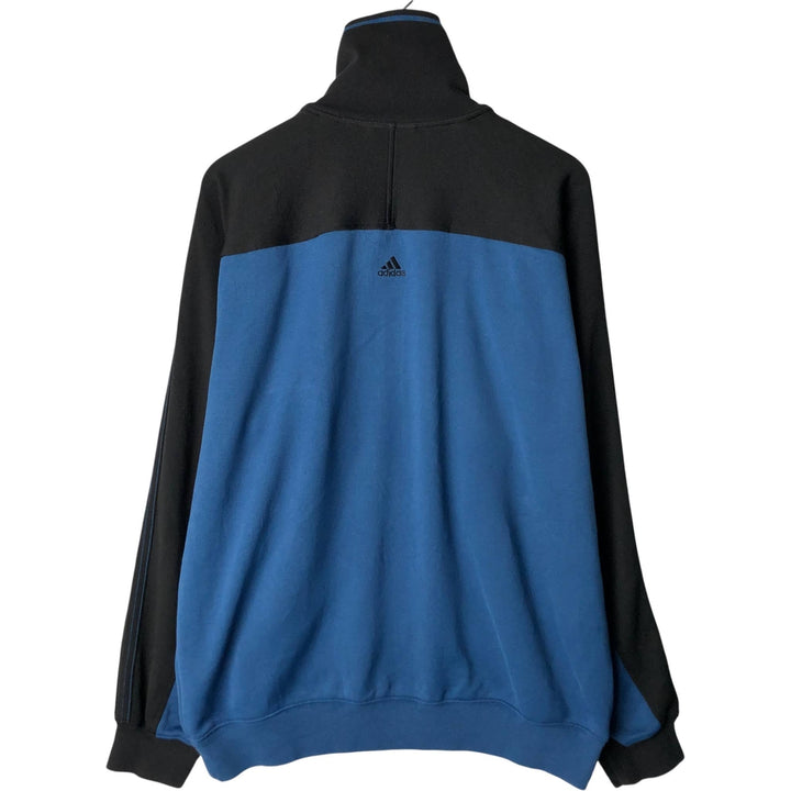 00'S adidas jersey track jacket, men's size L polyester black type Vintage Second Hand