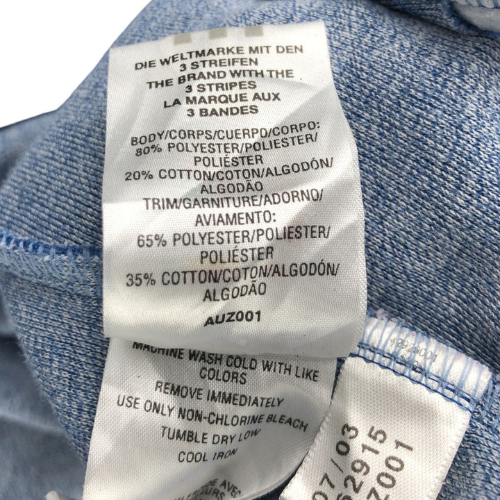 00'S adidas jersey track jacket, men's size L polyester black type Vintage Second Hand