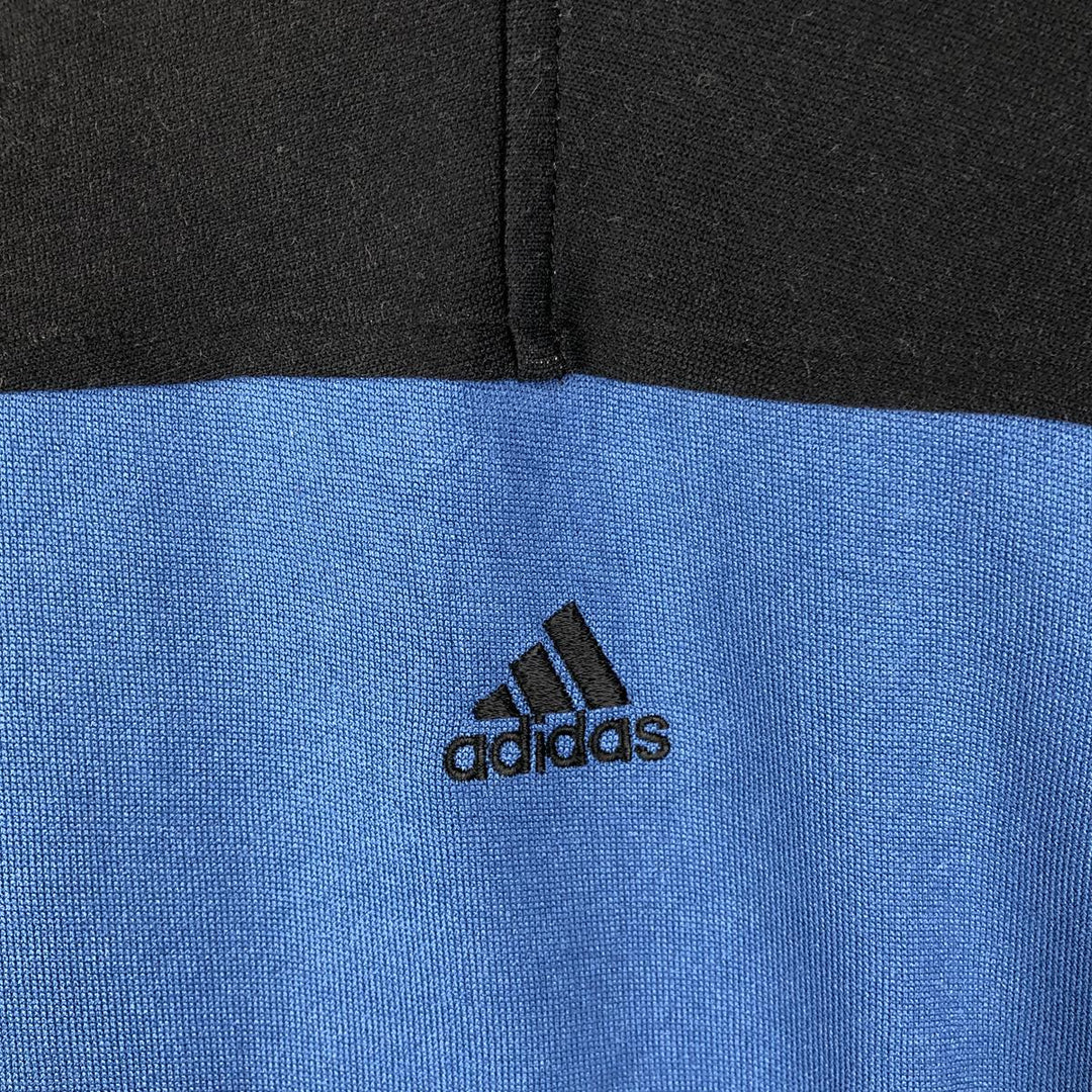 00'S adidas jersey track jacket, men's size L polyester black type Vintage Second Hand