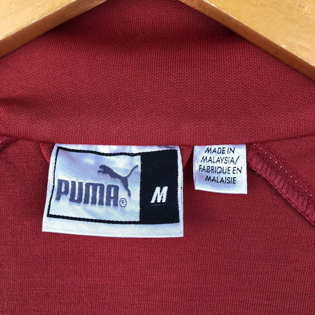 90s-00'S Vintage Puma Track Jacket, Men's Size Medium unclear red type Vintage Second Hand