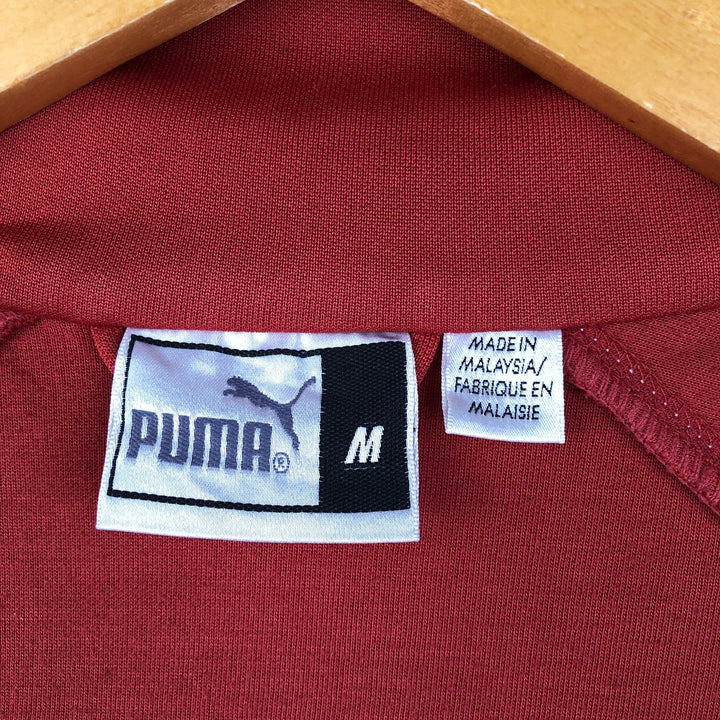 90s-00'S Vintage Puma Track Jacket, Men's Size Medium unclear red type Vintage Second Hand