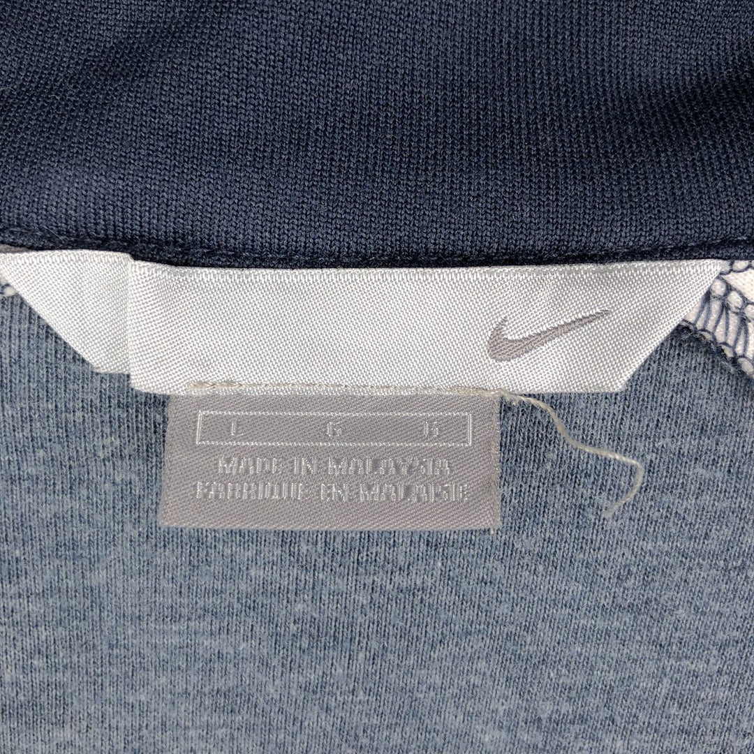00'S Nike Jersey Track Jacket Men's L size polyester navy blue type Vintage Second Hand