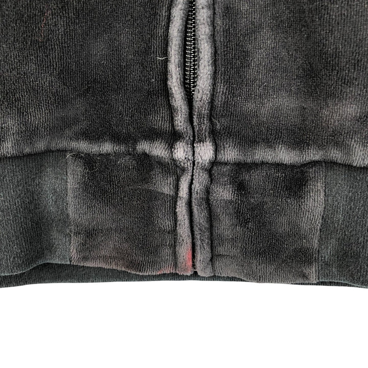 Ralph Lauren POLO RALPH LAUREN Velour Jersey Track Jacket, Men's Size L cotton black type Vintage Second Hand