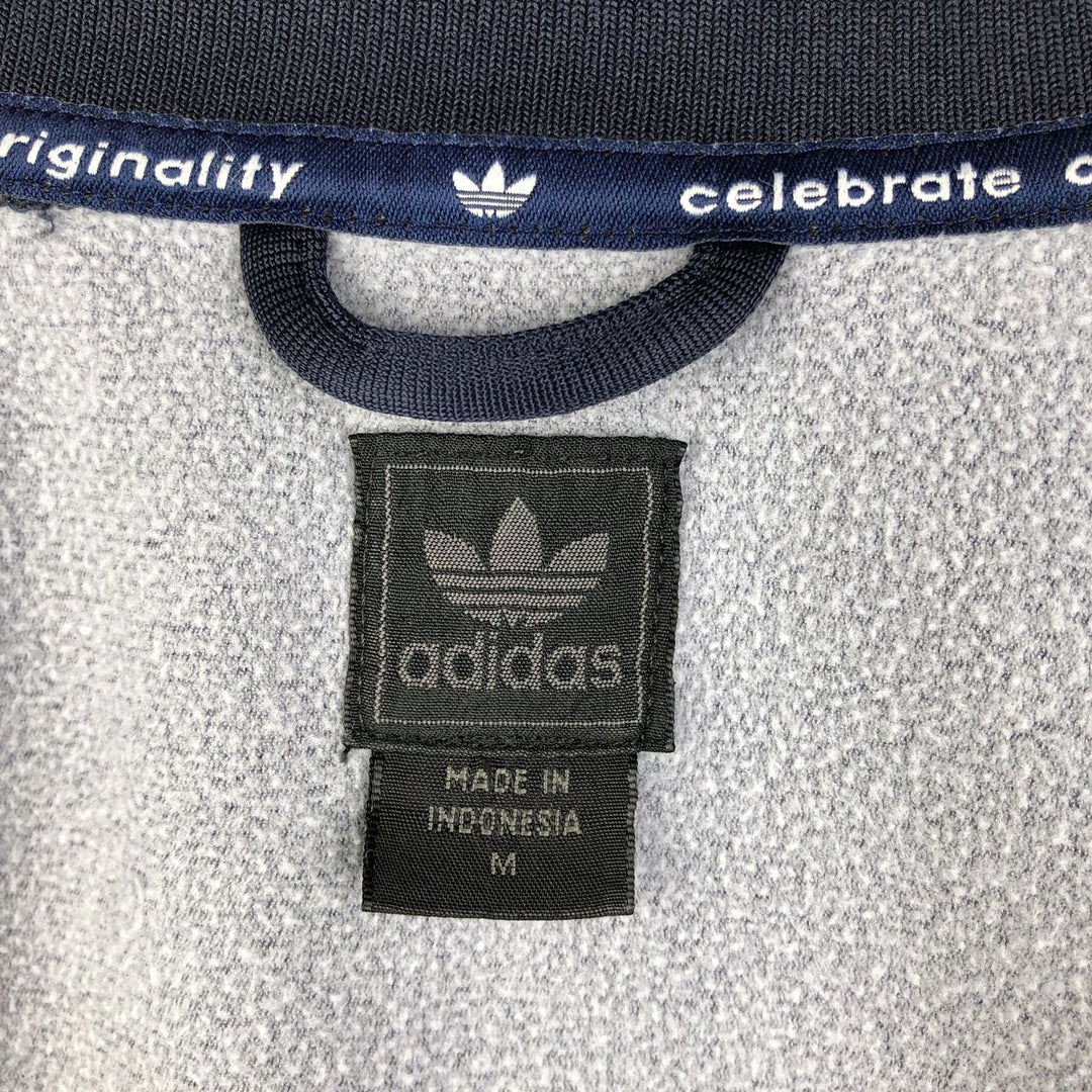 00'S adidas Originals Jersey Track Jacket Men's M Nylon navy blue type Vintage Second Hand