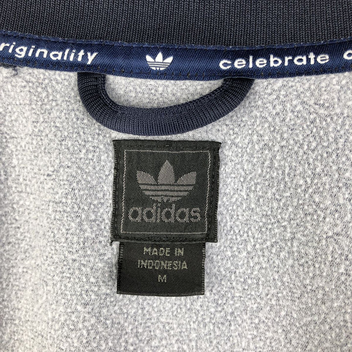 00'S adidas Originals Jersey Track Jacket Men's M Nylon navy blue type Vintage Second Hand
