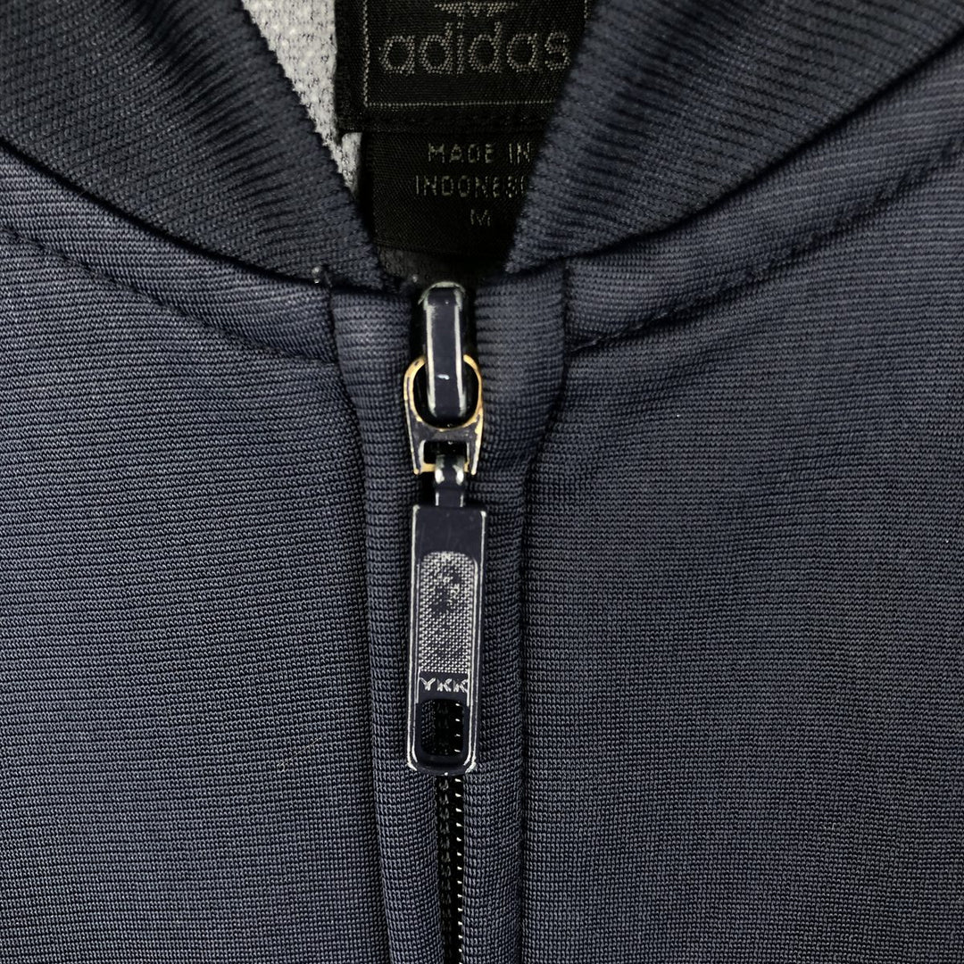 00'S adidas Originals Jersey Track Jacket Men's M Nylon navy blue type Vintage Second Hand