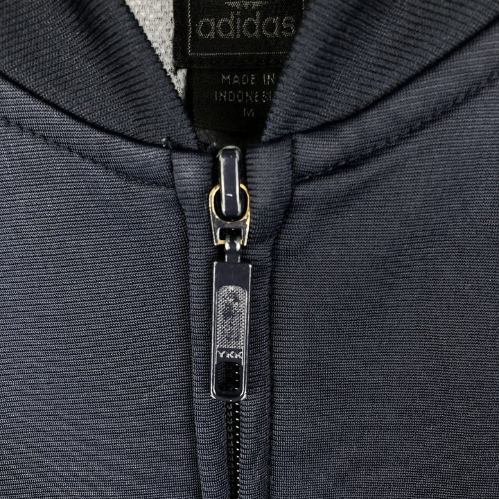 00'S adidas Originals Jersey Track Jacket Men's M Nylon navy blue type Vintage Second Hand