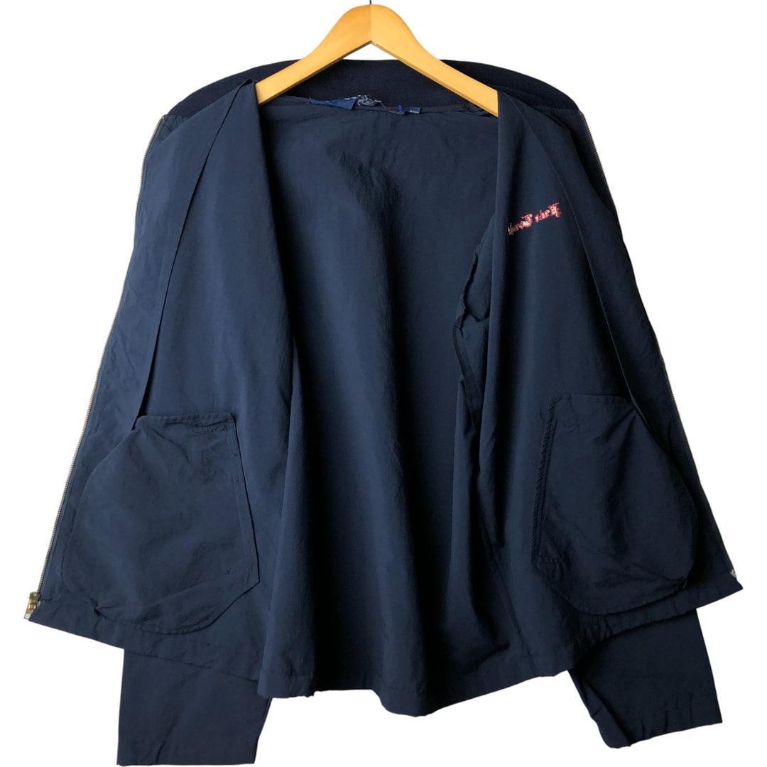 Ralph Lauren POLO by Ralph Lauren zip-up jacket, men's size M Nylon navy blue type Vintage Second Hand