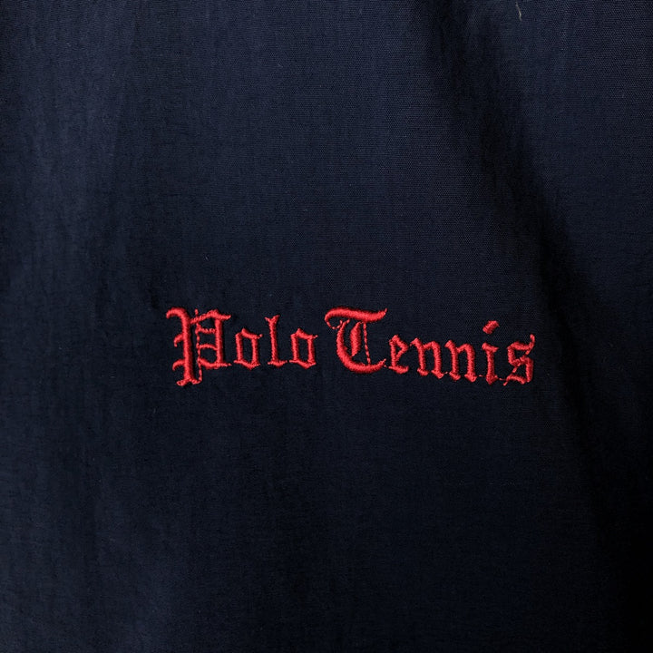 Ralph Lauren POLO by Ralph Lauren zip-up jacket, men's size M Nylon navy blue type Vintage Second Hand