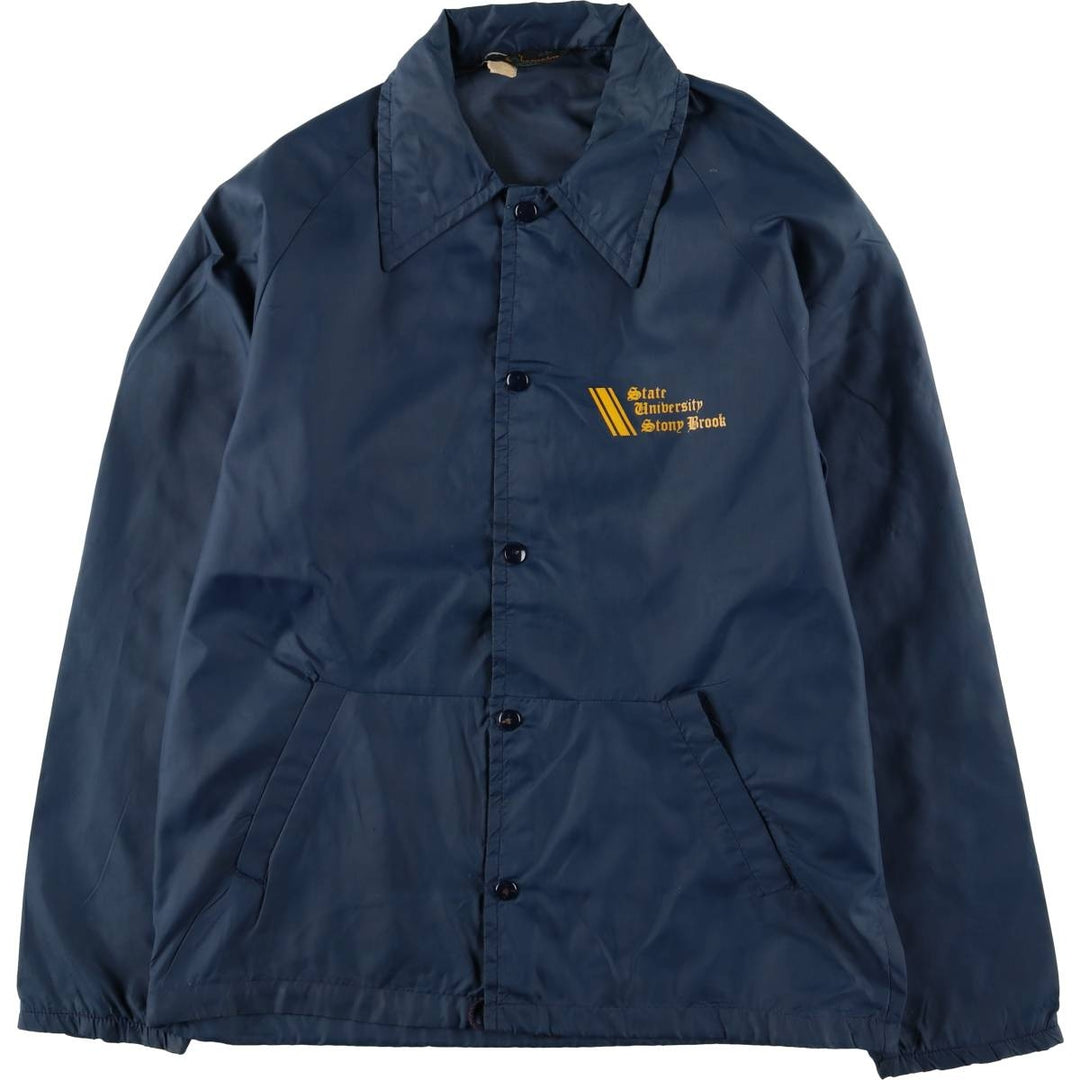 70'S Champion Runners Tag Coach Jacket Men's L Size Vintage unclear navy blue type Vintage Second Hand