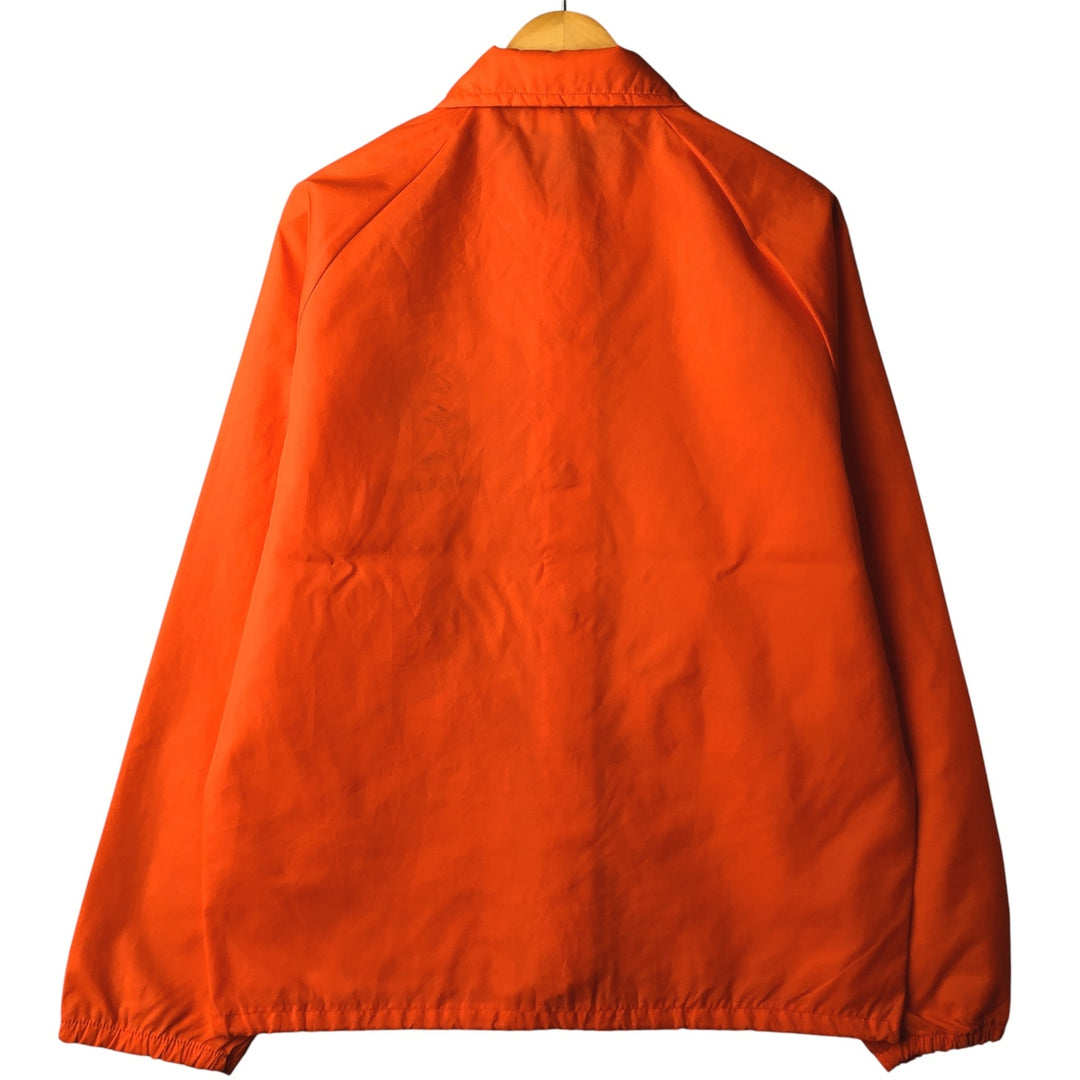 Vintage 70s-80'S King Louie PRO FIT Coach Jacket, Made in USA, Men's Size Medium Nylon orange type Vintage Second Hand