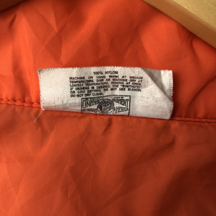 Vintage 70s-80'S King Louie PRO FIT Coach Jacket, Made in USA, Men's Size Medium Nylon orange type Vintage Second Hand