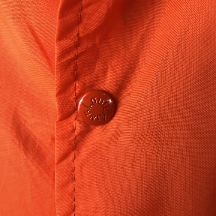 Vintage 70s-80'S King Louie PRO FIT Coach Jacket, Made in USA, Men's Size Medium Nylon orange type Vintage Second Hand