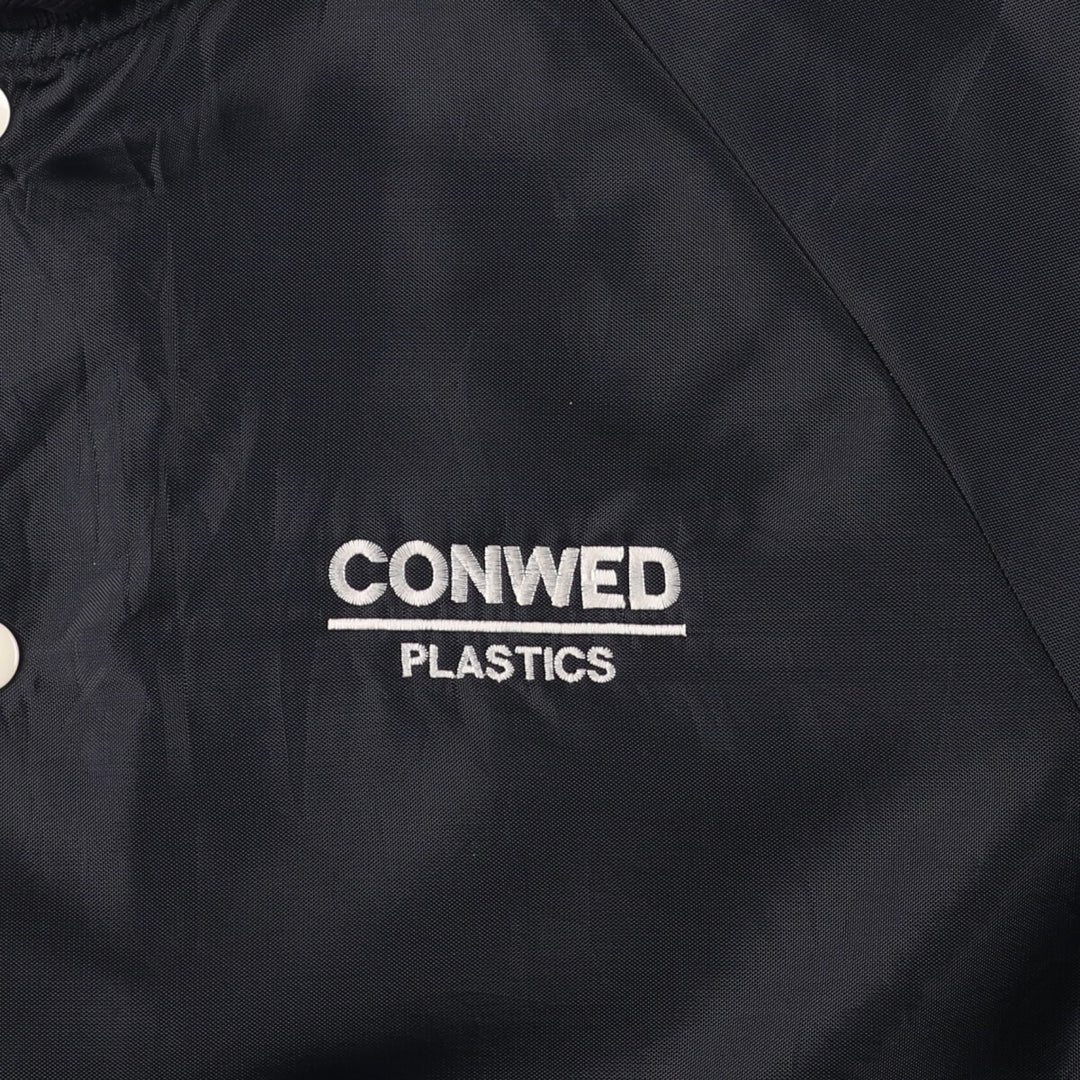 Vintage 1980'S BUTWIN padded nylon varsity jacket, award jacket, made in the USA, men's size L Nylon black type Vintage Second Hand
