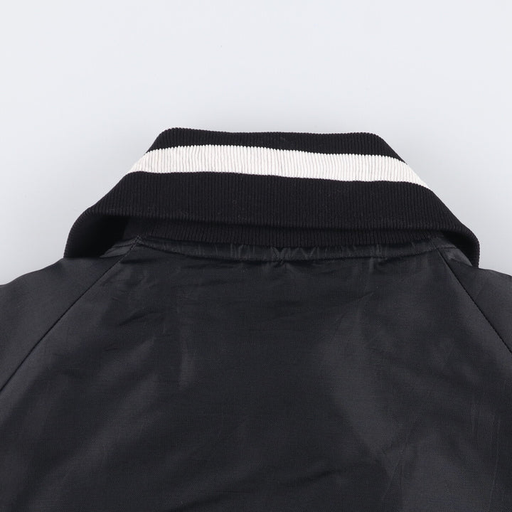 Vintage 1980'S BUTWIN padded nylon varsity jacket, award jacket, made in the USA, men's size L Nylon black type Vintage Second Hand