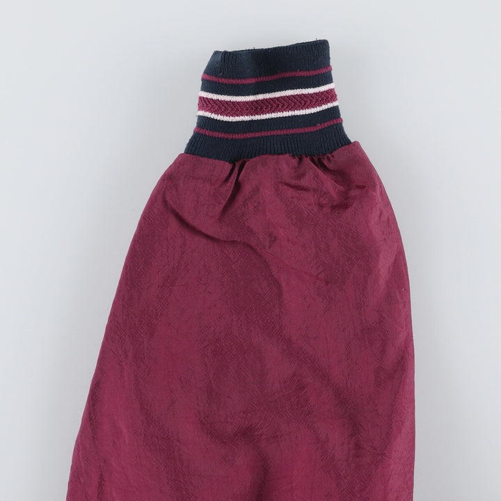 90'S Champion V-neck nylon pullover, men's size XL, vintage Nylon wine-red Vintage Second Hand
