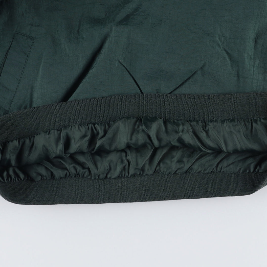 90'S Reebok V-neck nylon pullover, men's size M, vintage Nylon Green type dark green Vintage Second Hand