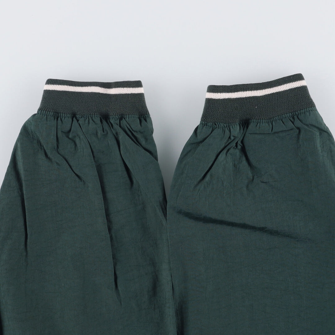 90'S Reebok V-neck nylon pullover, men's size M, vintage Nylon Green type dark green Vintage Second Hand