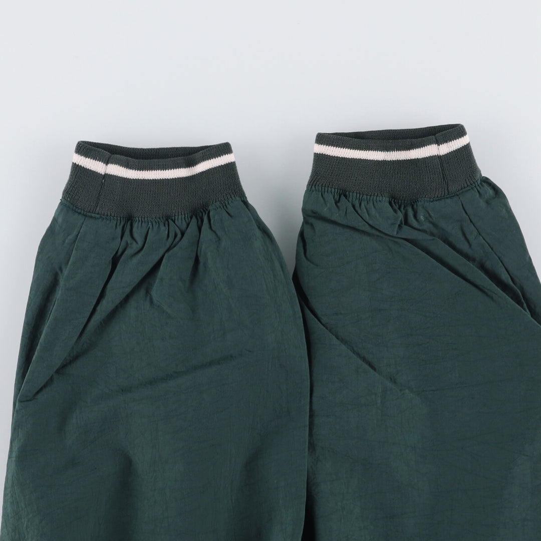 90'S Reebok V-neck nylon pullover, men's size M, vintage Nylon Green type dark green Vintage Second Hand