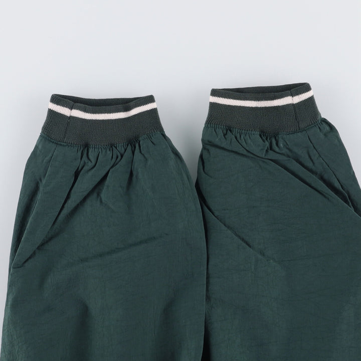 90'S Reebok V-neck nylon pullover, men's size M, vintage Nylon Green type dark green Vintage Second Hand