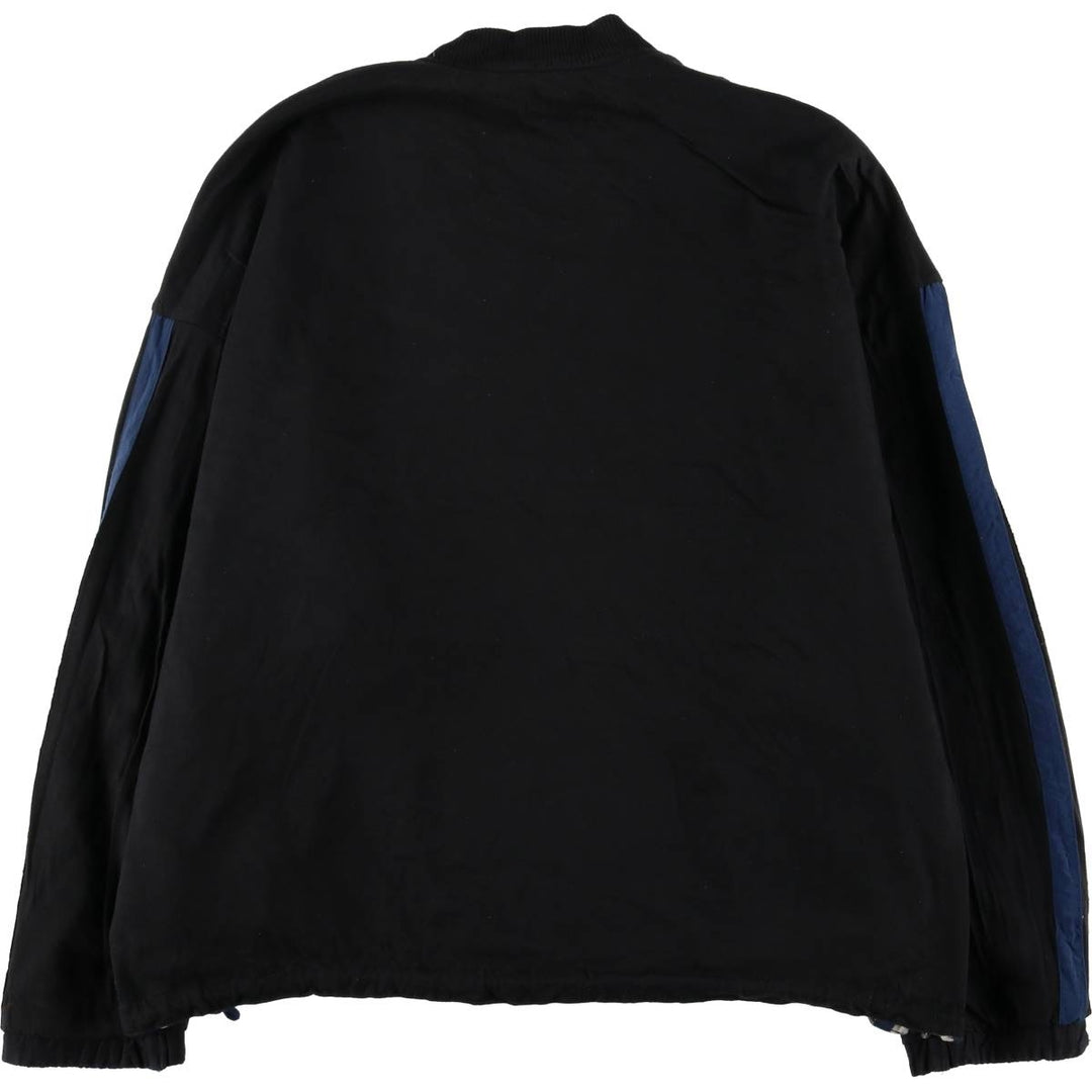 90'S Starter Notre Dame University College Reversible V-Neck Warm-Up Pullover, Men's Size XL Nylon black type Vintage Second Hand