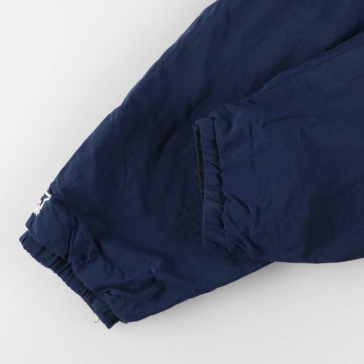 90'S Starter Notre Dame University College Reversible V-Neck Warm-Up Pullover, Men's Size XL Nylon black type Vintage Second Hand