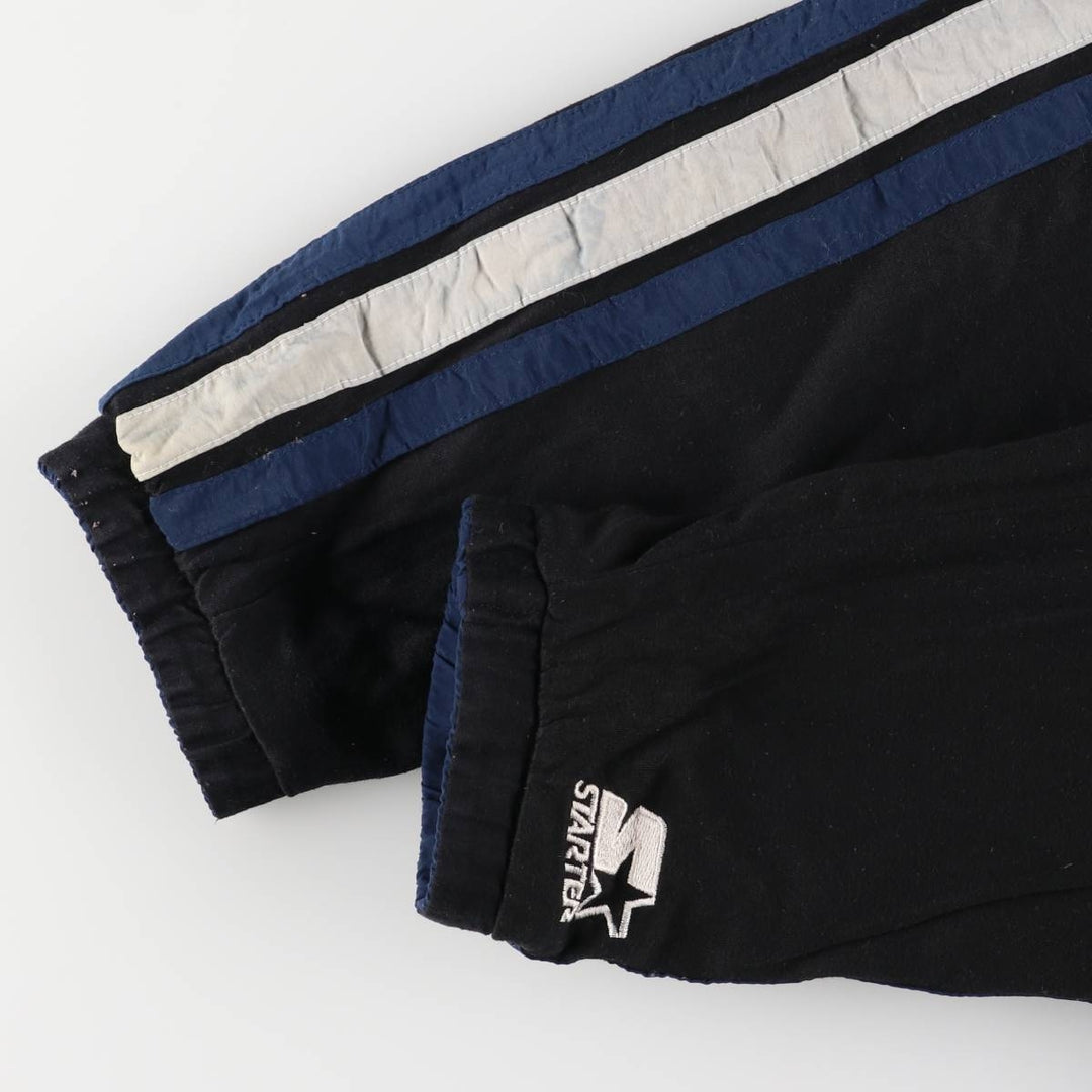 90'S Starter Notre Dame University College Reversible V-Neck Warm-Up Pullover, Men's Size XL Nylon black type Vintage Second Hand