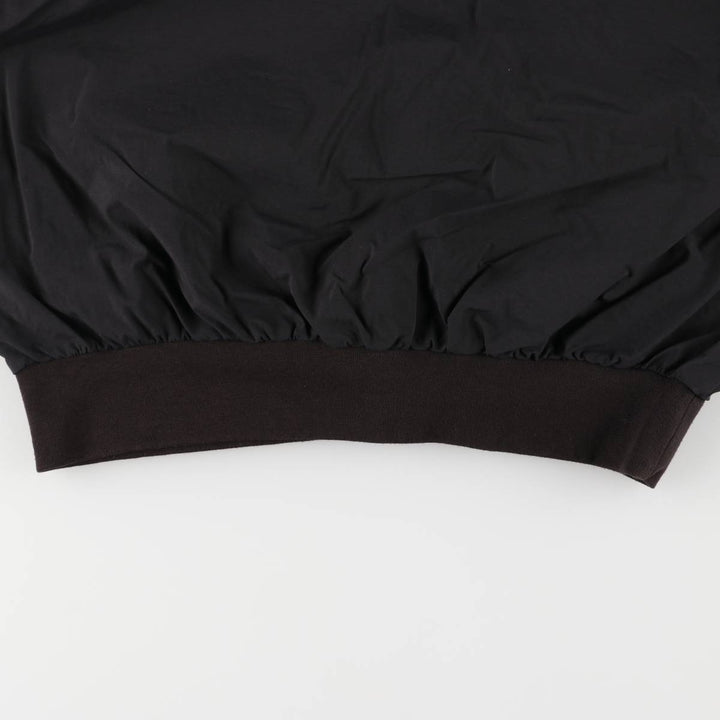 90s~ Nike Golf Henley Warm-Up Pullover, Men's Size Medium, Vintage Nylon black type Vintage Second Hand