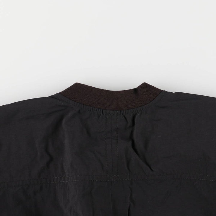 90s~ Nike Golf Henley Warm-Up Pullover, Men's Size Medium, Vintage Nylon black type Vintage Second Hand