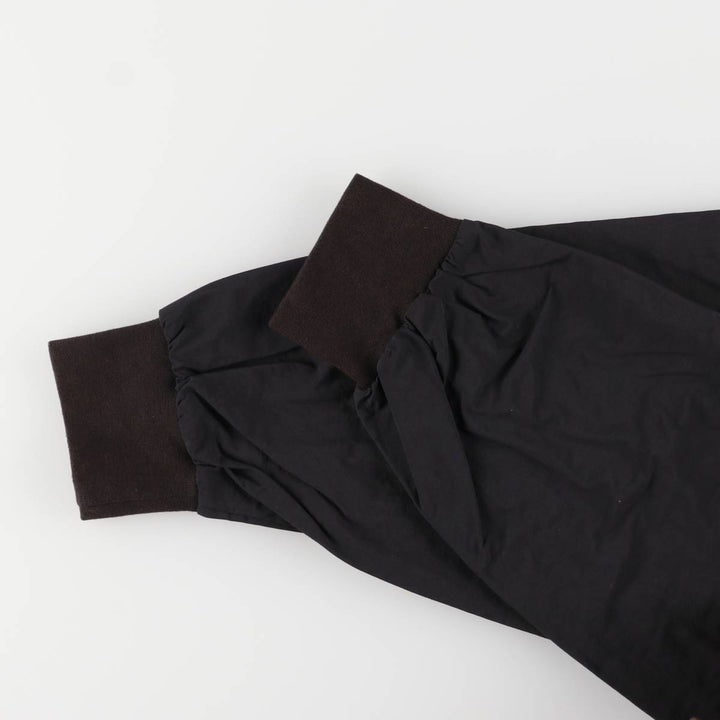 90s~ Nike Golf Henley Warm-Up Pullover, Men's Size Medium, Vintage Nylon black type Vintage Second Hand