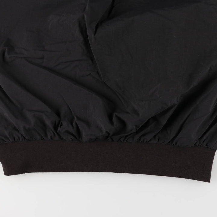 90s~ Nike Golf Henley Warm-Up Pullover, Men's Size Medium, Vintage Nylon black type Vintage Second Hand