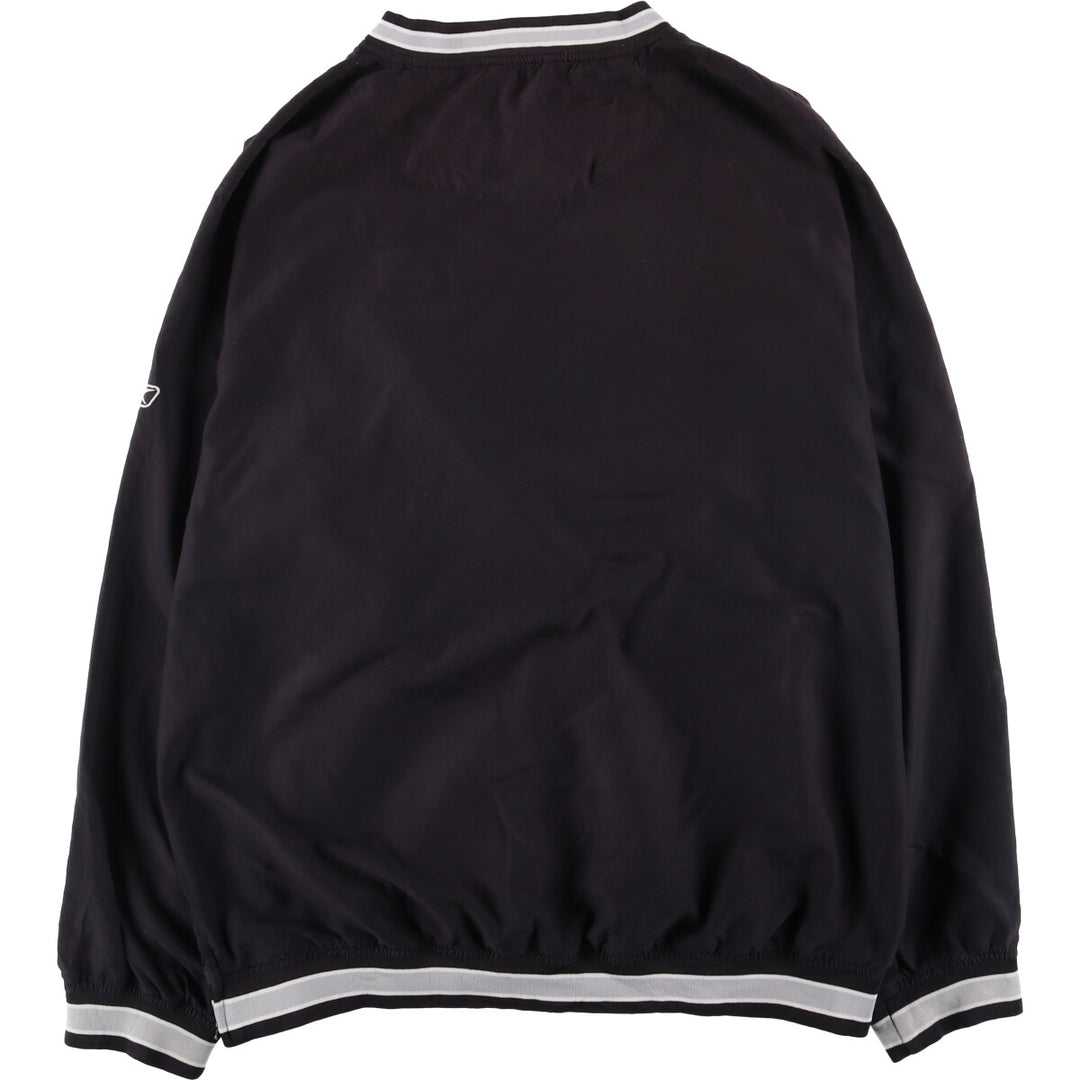 Reebok NFL LAS VEGAS RAIDERS V-Neck Warm-Up Pullover, Men's Size L unclear black type Vintage Second Hand