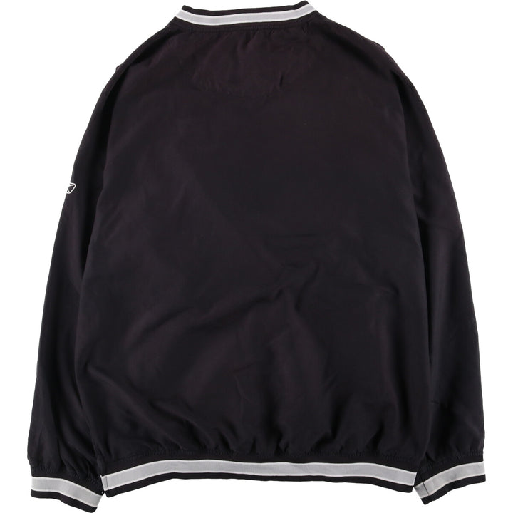 Reebok NFL LAS VEGAS RAIDERS V-Neck Warm-Up Pullover, Men's Size L unclear black type Vintage Second Hand