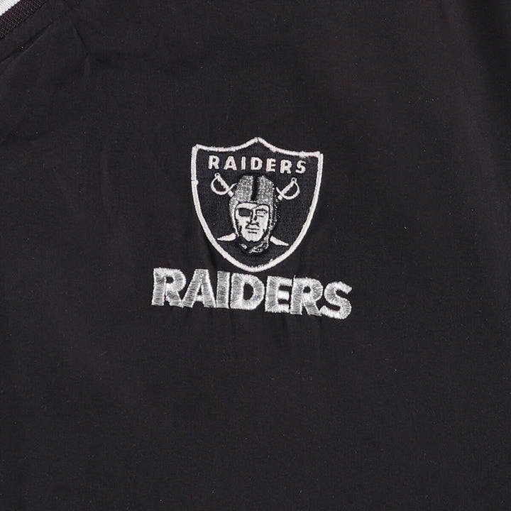 Reebok NFL LAS VEGAS RAIDERS V-Neck Warm-Up Pullover, Men's Size L unclear black type Vintage Second Hand