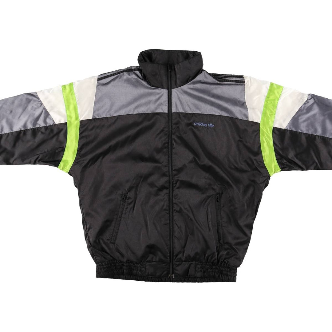 Vintage 80s-90'S Adidas windbreaker, men's size small polyamide black type Vintage Second Hand