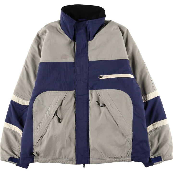 90'S Body Glove Men's Medium Padded Puffer Jacket, Vintage Nylon gray type Vintage Second Hand