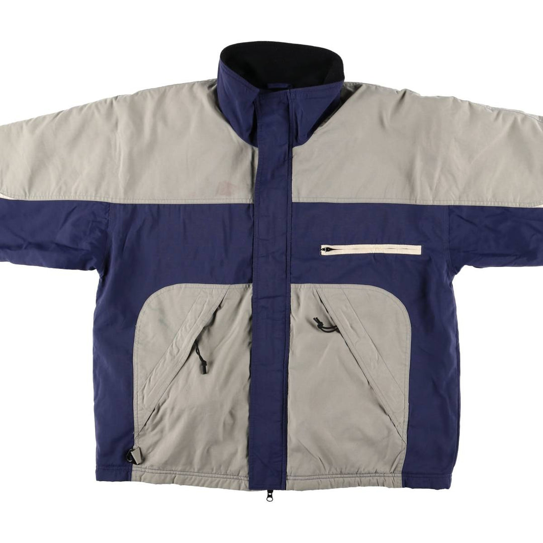 90'S Body Glove Men's Medium Padded Puffer Jacket, Vintage Nylon gray type Vintage Second Hand