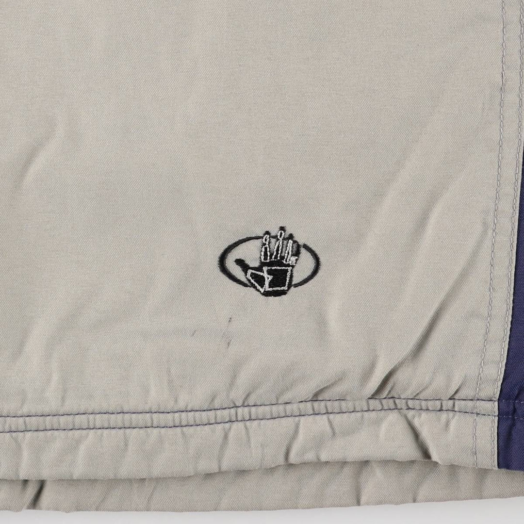 90'S Body Glove Men's Medium Padded Puffer Jacket, Vintage Nylon gray type Vintage Second Hand