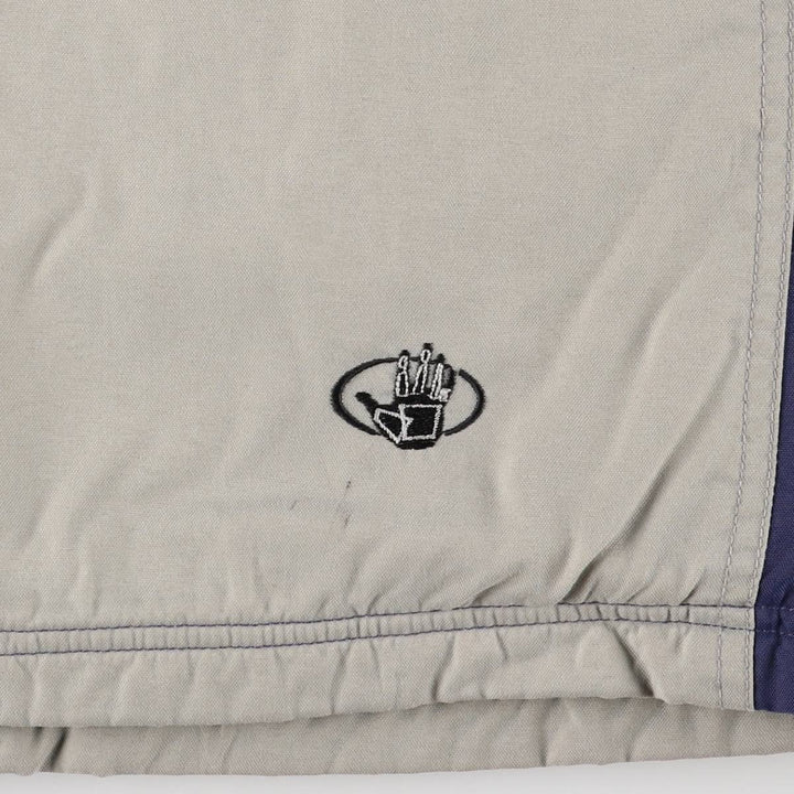 90'S Body Glove Men's Medium Padded Puffer Jacket, Vintage Nylon gray type Vintage Second Hand