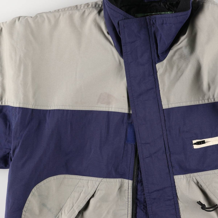 90'S Body Glove Men's Medium Padded Puffer Jacket, Vintage Nylon gray type Vintage Second Hand