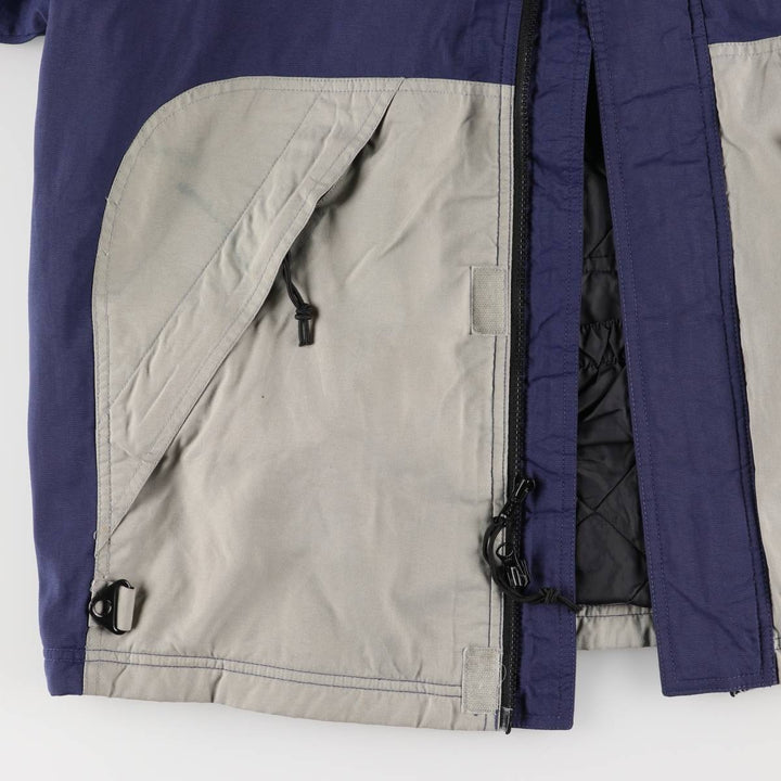 90'S Body Glove Men's Medium Padded Puffer Jacket, Vintage Nylon gray type Vintage Second Hand