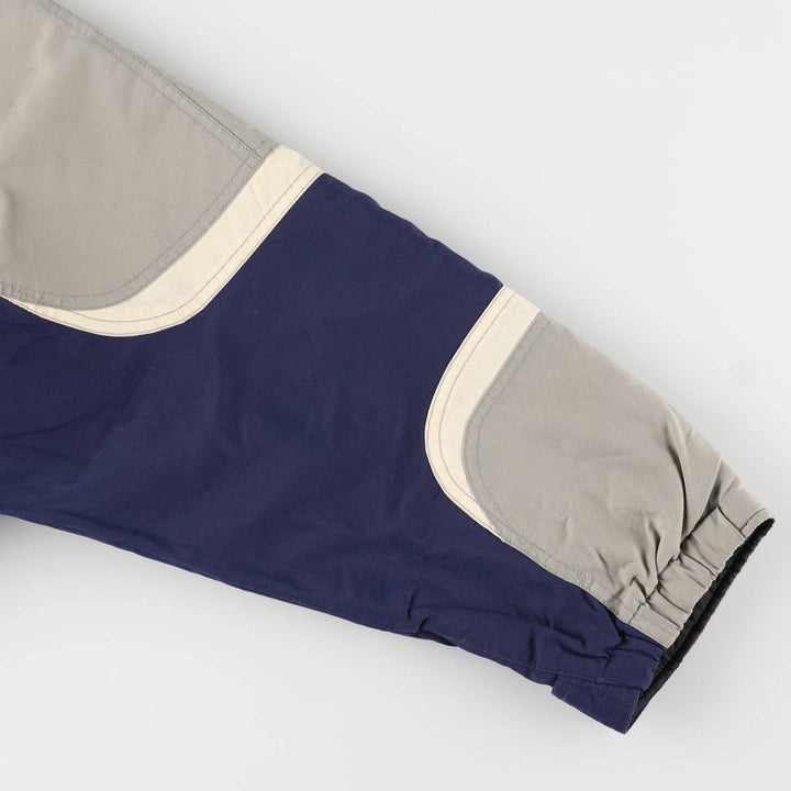 90'S Body Glove Men's Medium Padded Puffer Jacket, Vintage Nylon gray type Vintage Second Hand