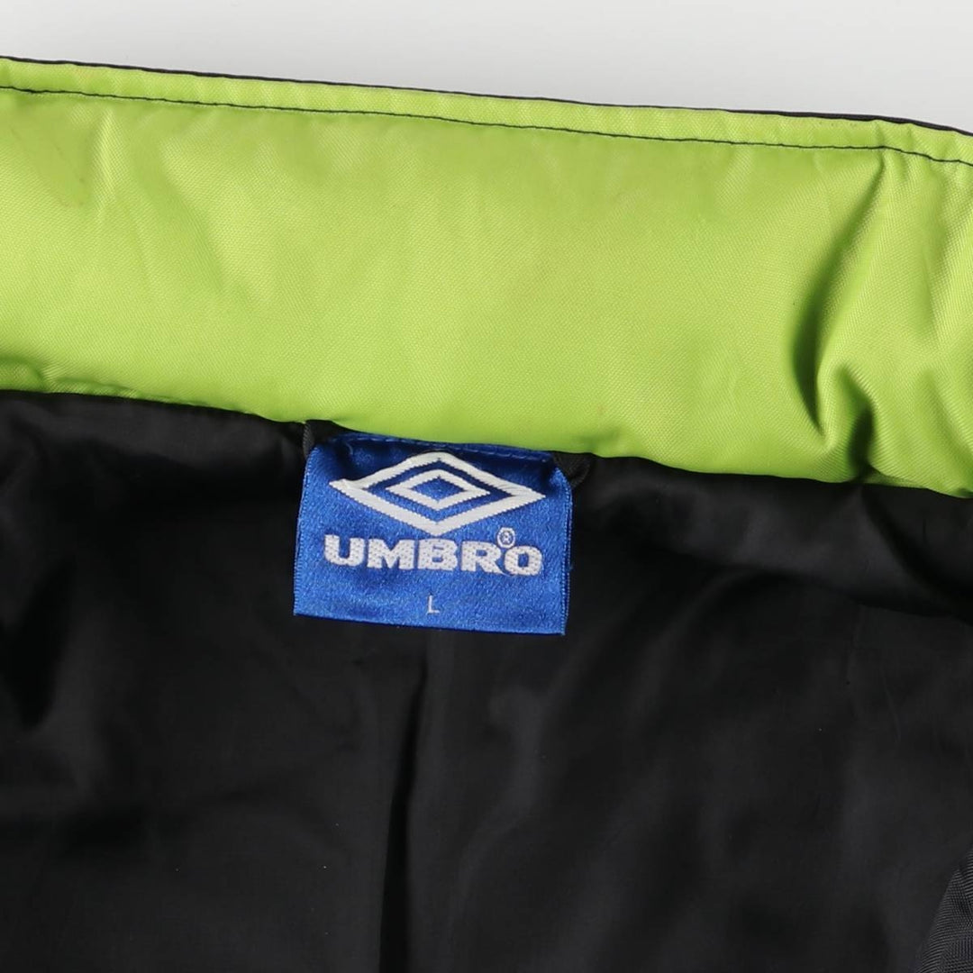 Vintage 90'S Umbro puffer jacket, size L, men's size L Nylon black type Vintage Second Hand