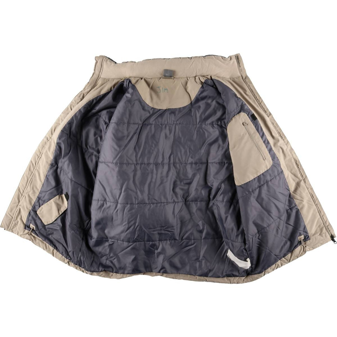 2000'S Nike padded hoodie/puffer jacket, men's size XL unclear Beige type Vintage Second Hand